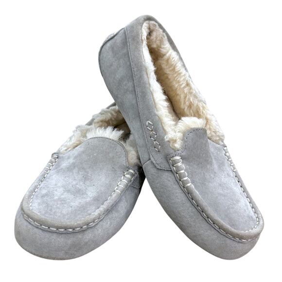 Ugg Ansley Water resistant Slippers Moccasin 8 Cozy Comfort Loafer - Picture 2 of 9